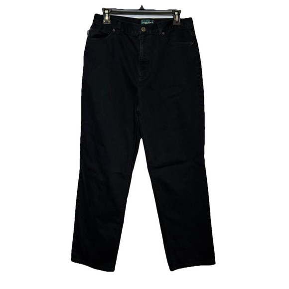 Lauren Jeans Co. Denim - Ralph Lauren Jeans Co. Womens Jeans 14P Petite 27" Inseam Straight Leg Black